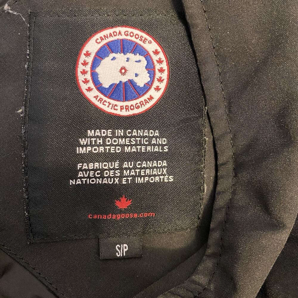 CANADA GOOSE Unisex S/P Parka Black White Duck Down Puffer Jacket Coat Hooded - Picture 4 of 16